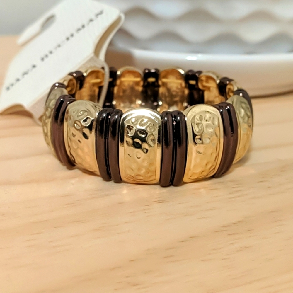 🌹 NWT Dana Buchman Gold Brown Bracelet
